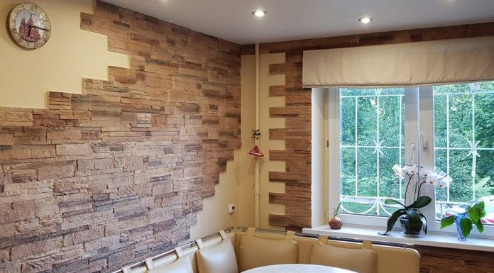 Отделка интерьера декоративным камнем Декоративный камень в интерьере кухни