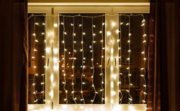 Красивые оконные и не только гирлянды на Новый Год и Рождество