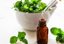 Эфирное масло мяты для кожи лица